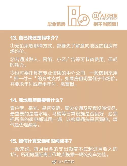 離校3大要緊事:檔案+戶口+租房!