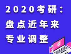 2020考研：細(xì)數(shù)近五年近萬次的專業(yè)調(diào)整！