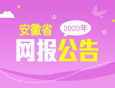 2020年安徽省碩士研究生招生考試網(wǎng)報公告匯總