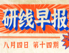 2020年08月04日【研線早報·第十四期】