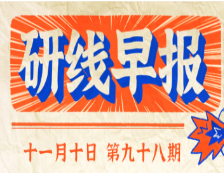 2020年11月10日【研線早報·第九十八期】